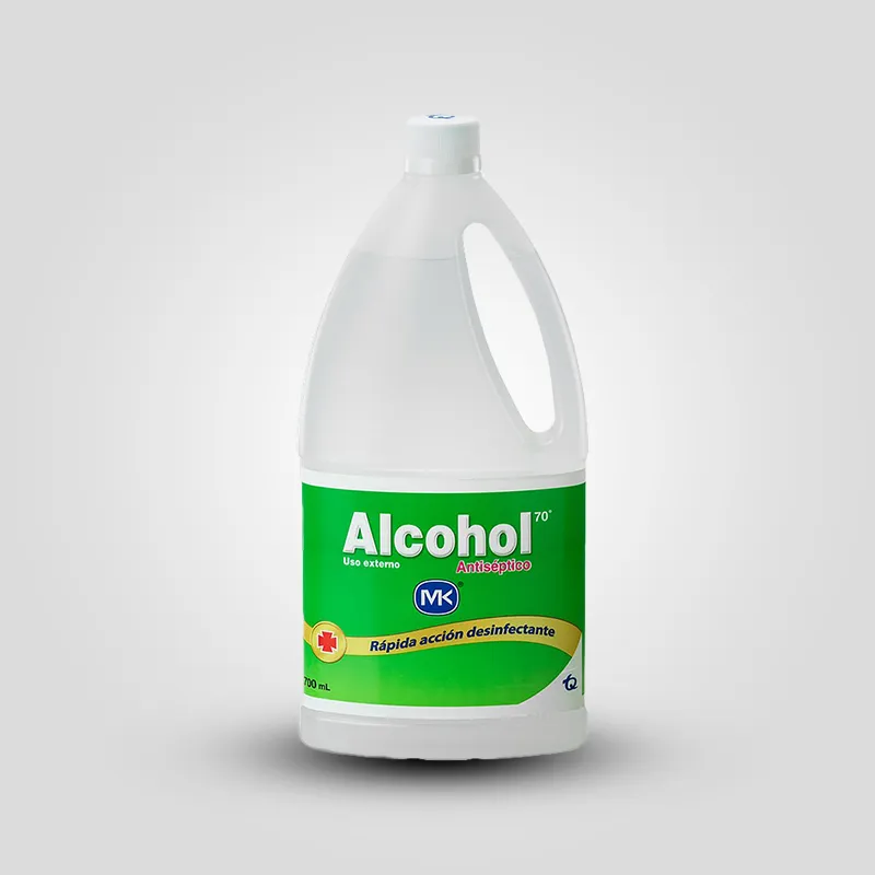 Alcohol Antiséptico en Botella