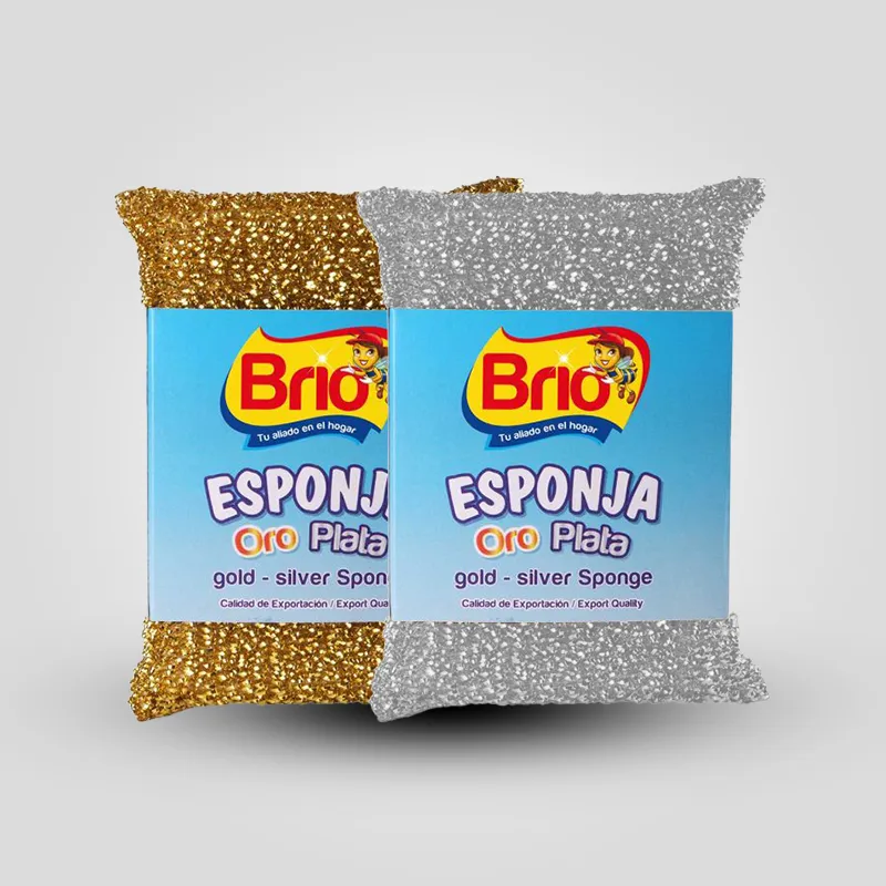 Esponja Oro Plata