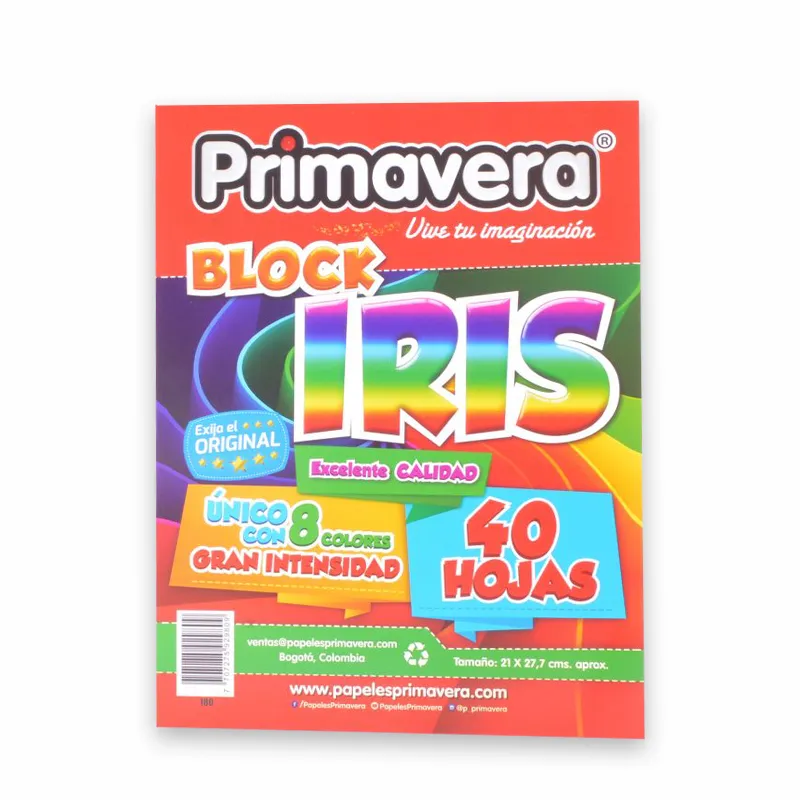 Papel Iris en Block